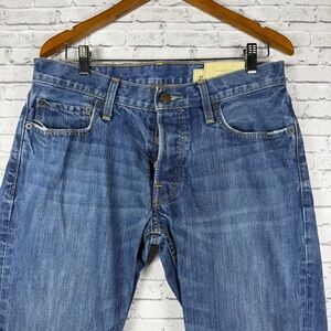 Hollister Mens Jeans 32W 34L Straight Leg Button Fly Classic Balboa